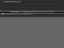 Tablet Screenshot of projectdetonate.com